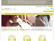 Tablet Screenshot of clinicansguadalupe.com